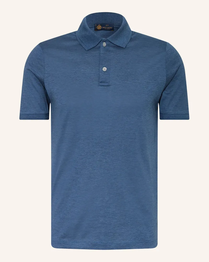 Paul & Shark Poloshirt Mit Seide blau Blau