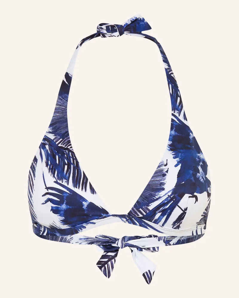 Vilebrequin Neckholder-Bikini-Top Fleche weiss Blau