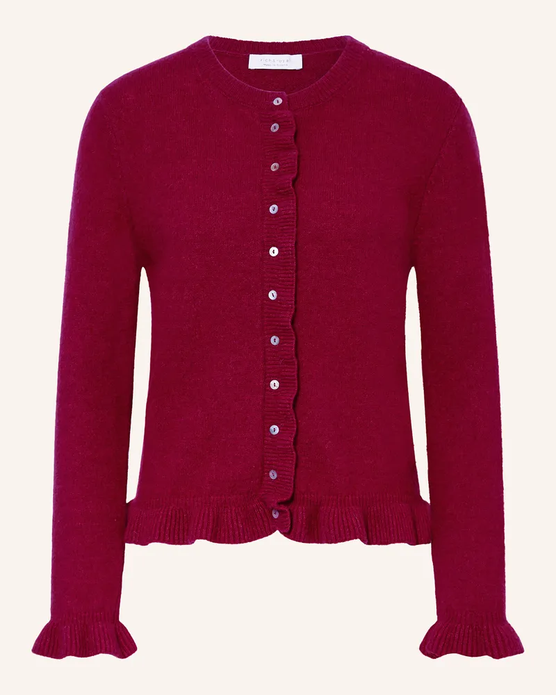 Rich&Royal Strickjacke Dunkelrot