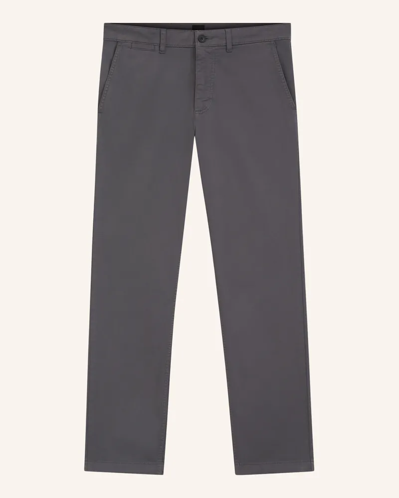 HUGO BOSS Chino Regular-1 Regular Fit grau Dunkelgrau