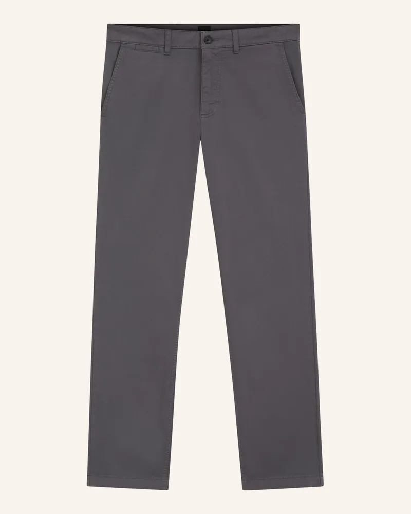 HUGO BOSS Chino Regular-1 Regular Fit grau Dunkelgrau