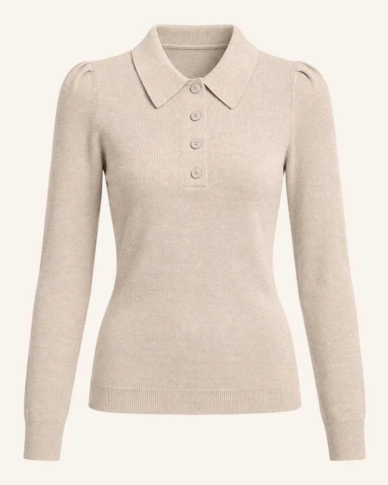 KIEFERMANN Strickpolo Alarika Aus Merino beige Beige