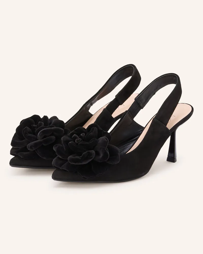 Attilio Giusti Leombruni Slingpumps Alla Rose schwarz Schwarz