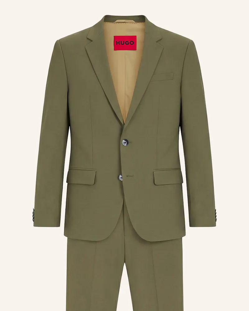 HUGO BOSS Business Anzug Henry/getlin232x Slim Fit gruen Grün