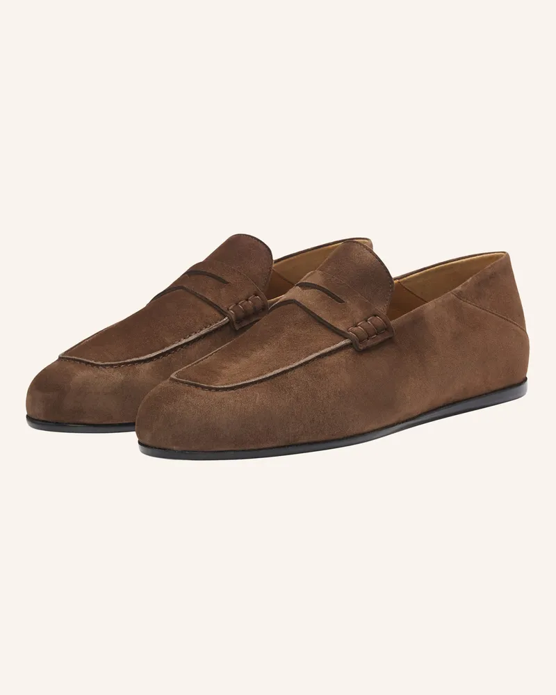 HUGO BOSS Casual Slipper Briann Boss By Beckham braun Dunkelbraun