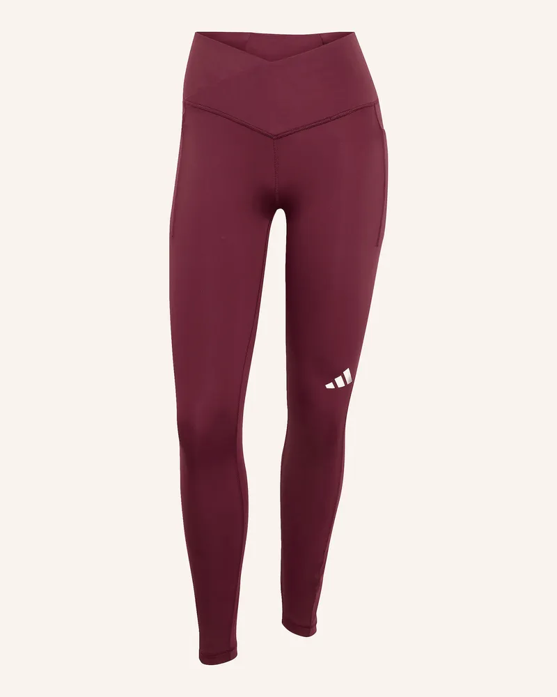 adidas Lauf-Tights adi365 Seasonal braun Dunkelrot
