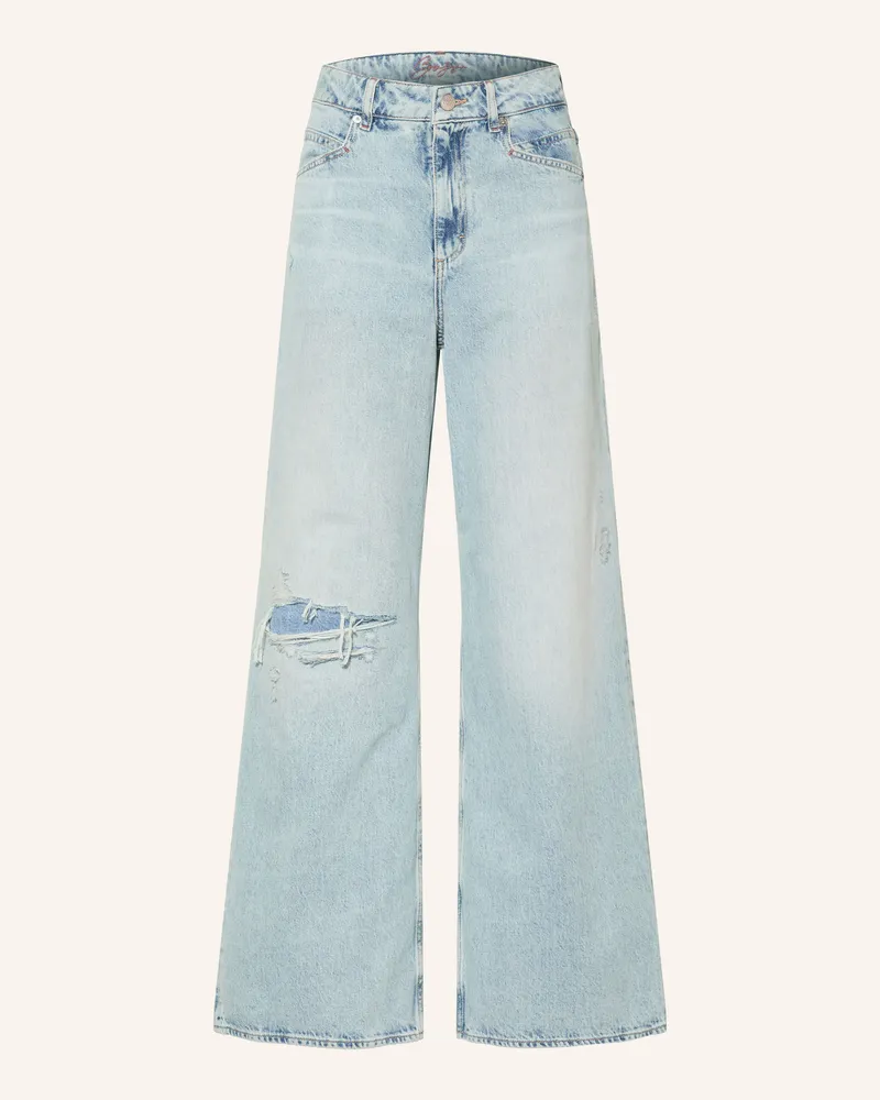 HUGO BOSS Wide Leg Jeans Emma blau 450
