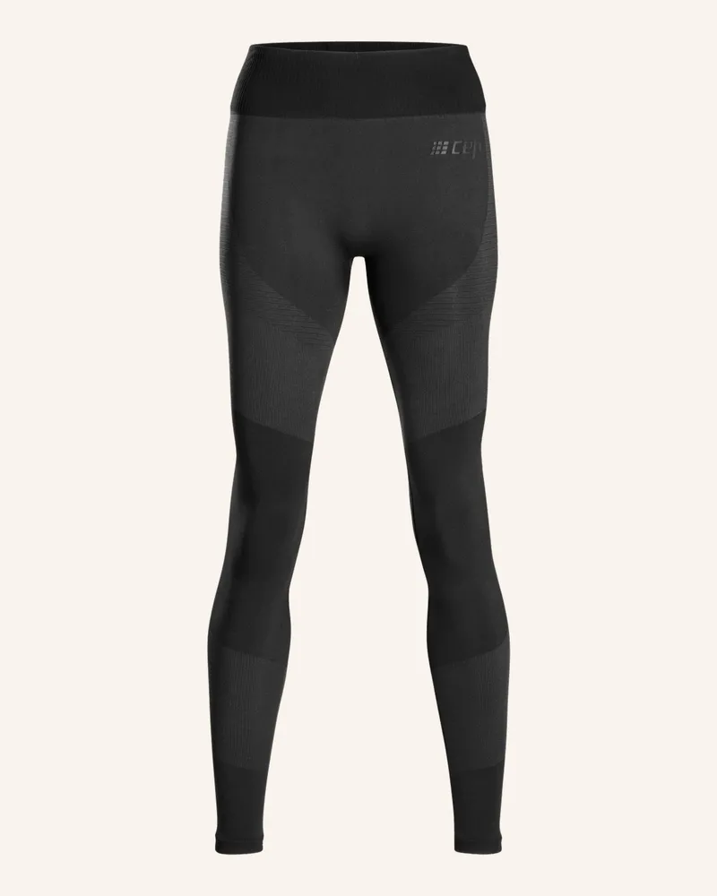 CEP Tights The Run Seamless Mit Kompression schwarz Schwarz