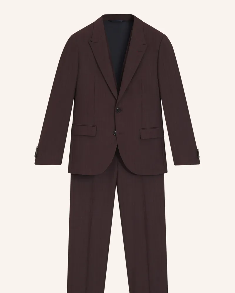 HUGO BOSS Business Anzug HENRY/GETLIN242V2X Slim Fit Dunkelrot
