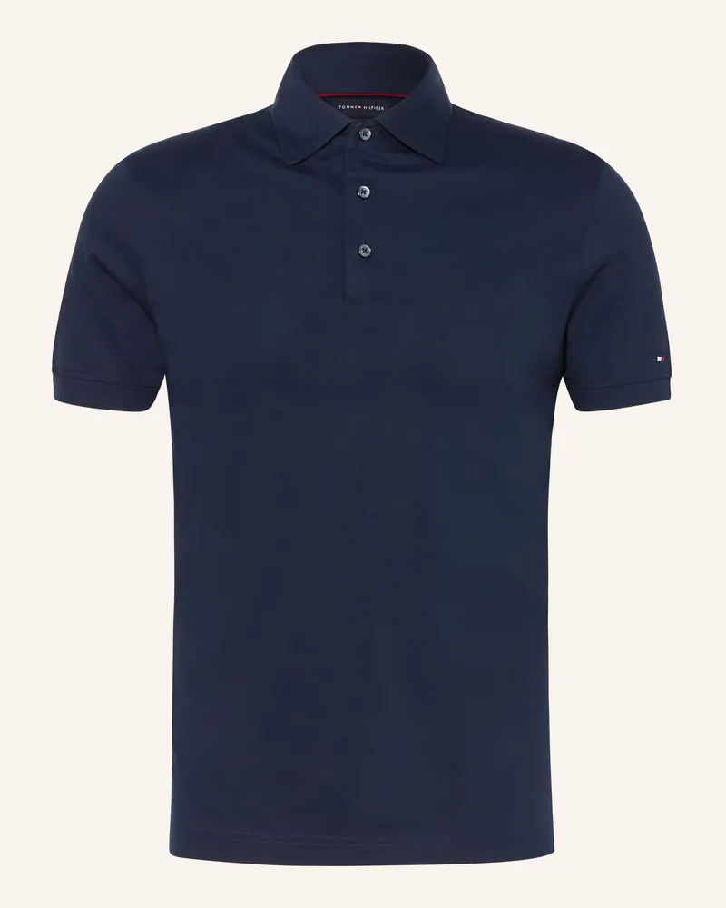 Tommy Hilfiger Piqué-Poloshirt blau Dunkelblau