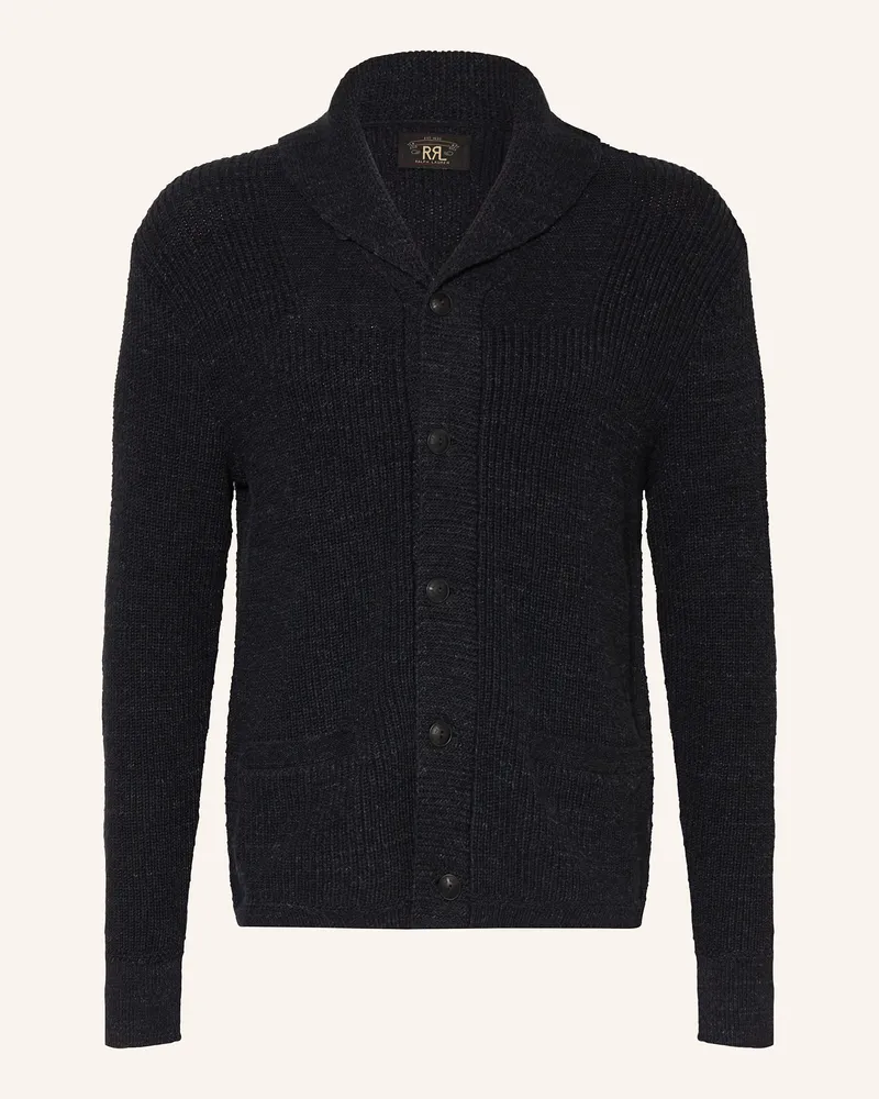 RRL Strickjacke Dunkelblau