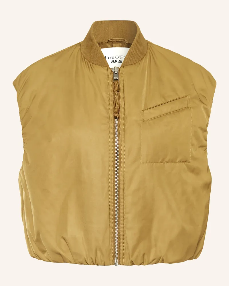 Marc O'Polo Weste braun Oliv