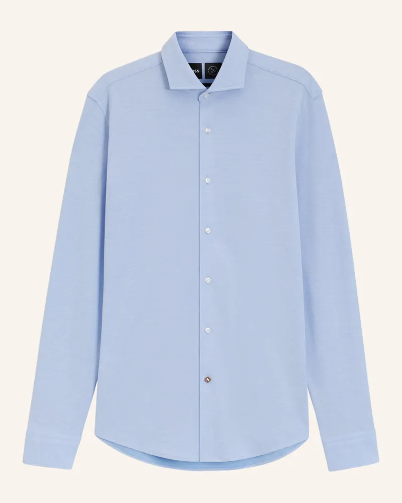 HUGO BOSS Business Hemd P-HANK-SPREAD-243 Slim Fit Hellblau