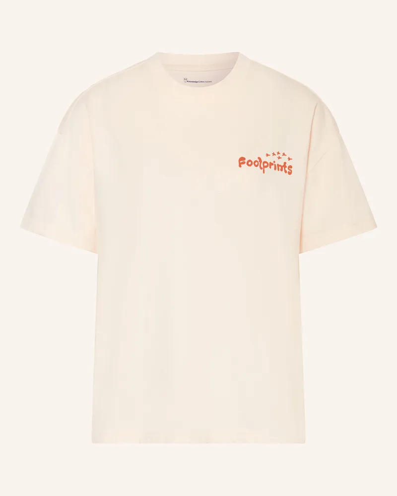 Knowledge Cotton Apparel T-Shirt Ecru