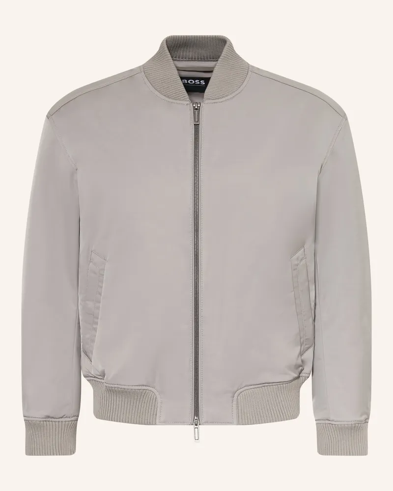 HUGO BOSS Blouson Cantin grau Taupe