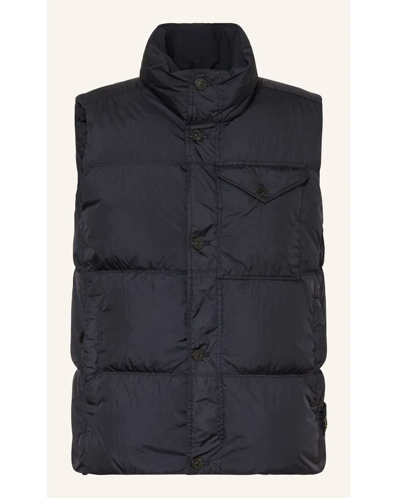 Stone Island Daunenweste Blau