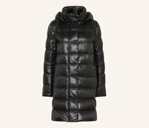 Daunenmantel Lynn-d5 Mit Abnehmbarer Kapuze schwarz