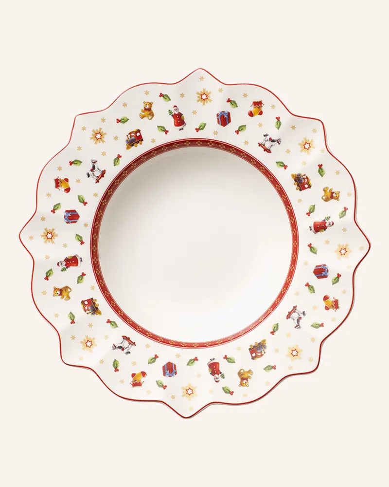 Villeroy & Boch Suppenteller Weiß Toy's Delight rot Rot
