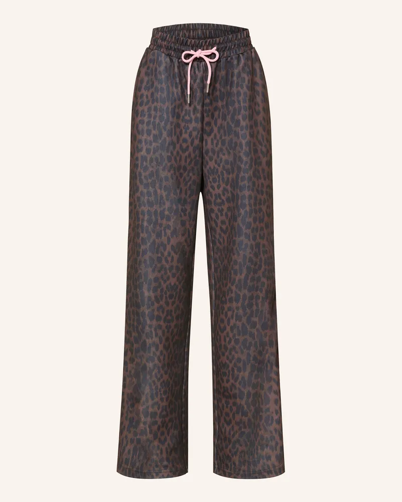 OH APRIL Hose KAEL mit Galonstreifen Dunkelbraun