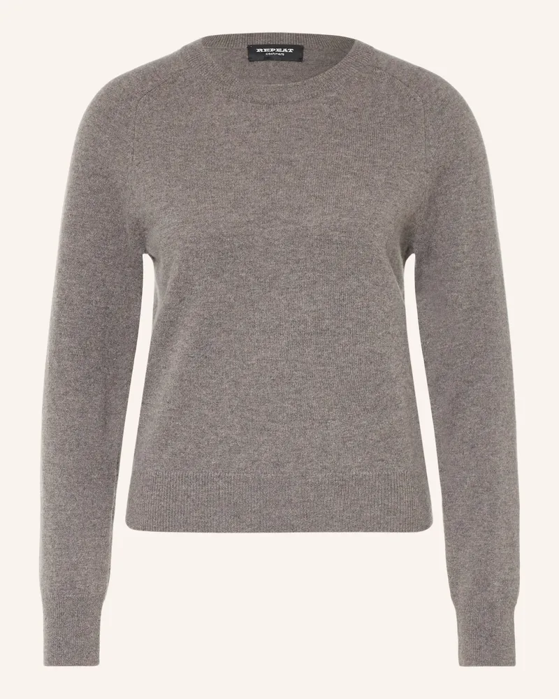 Repeat Cashmere-Pullover grau Taupe