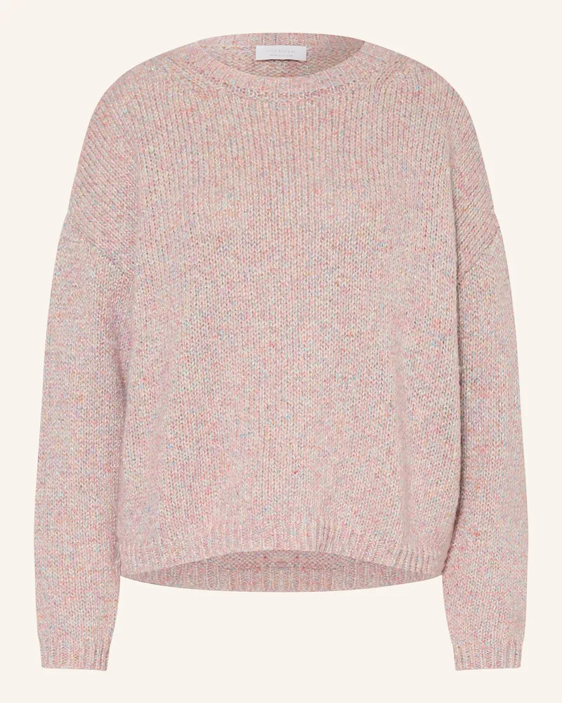 Rich&Royal Pullover mit Glitzergarn Rosé
