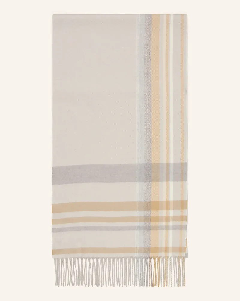 Jacob Cohën Cashmere-Schal weiss Creme