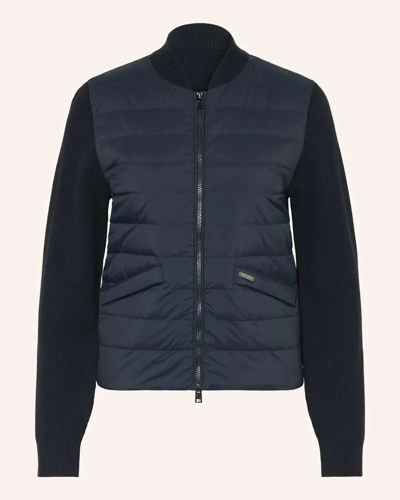 Woolrich Daunenjacke Im Materialmix blau Dunkelblau