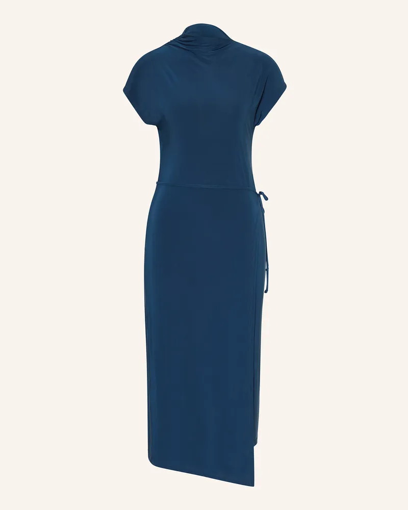 Calvin Klein Jerseykleid in Wickeloptik Dunkelblau