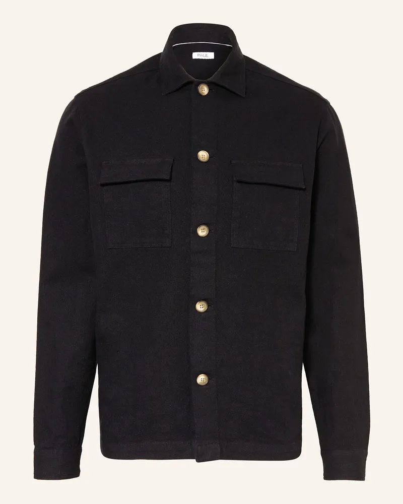 paul Overshirt Schwarz