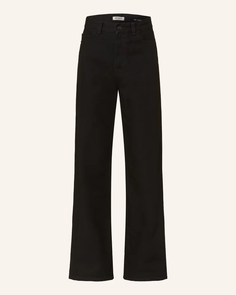 Carhartt WIP Flared Jeans Jane schwarz 8902
