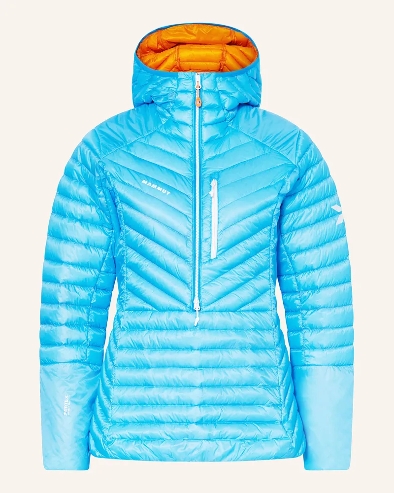 Mammut Lightweight-Daunenjacke EIGER SPEED IN HALF ZIP HOODIE Türkis