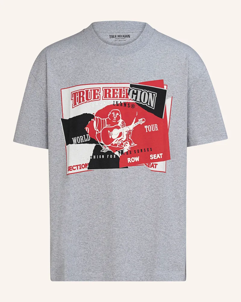 True Religion T-Shirt Hellgrau