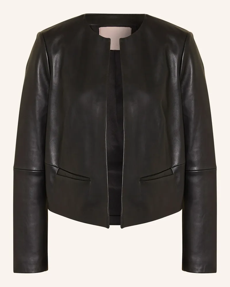 Ted Baker Lederjacke QUENTIA Schwarz