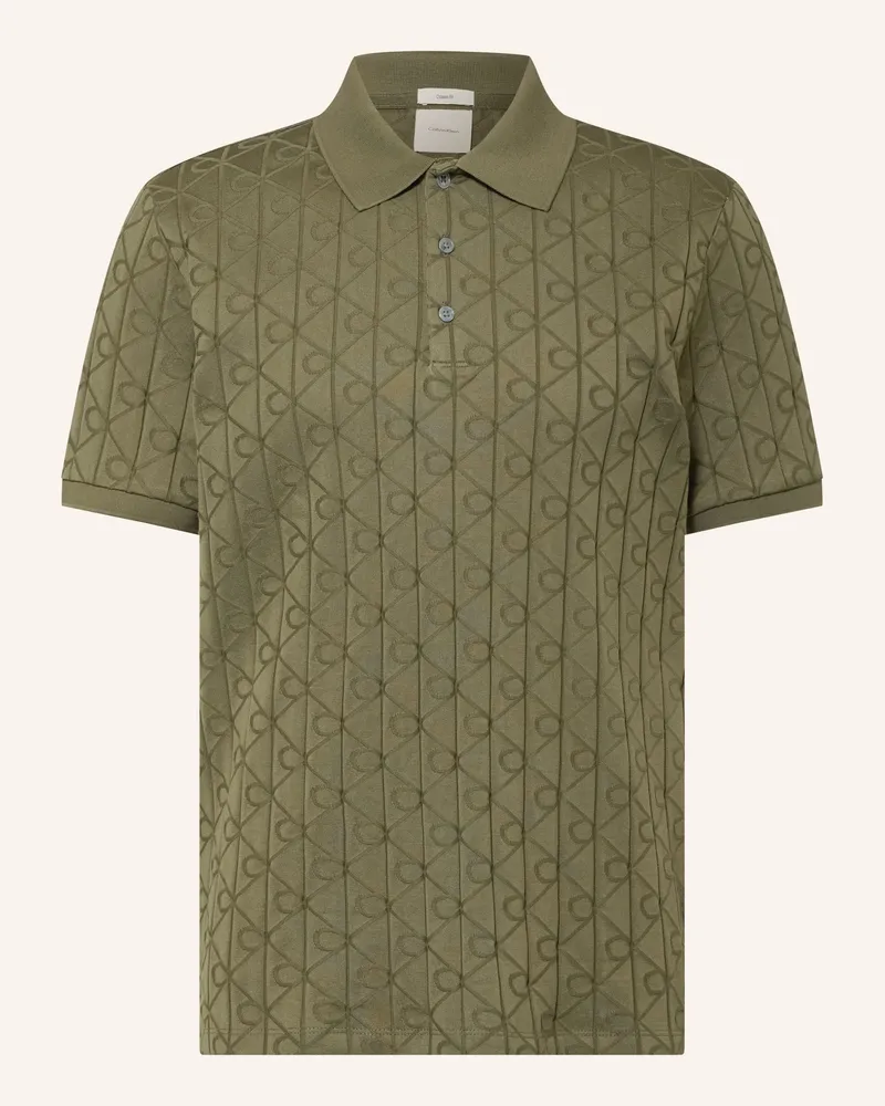 Calvin Klein Jersey-Poloshirt gruen Oliv