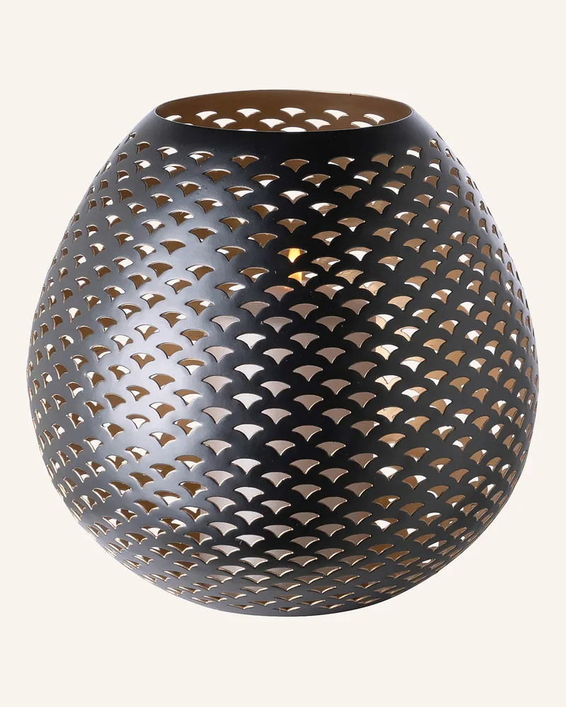 Fink Windlicht Ohne Glas Palera gold Schwarz