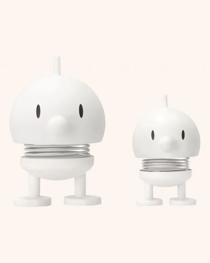 Hoptimist 2er-Set Dekofiguren BUMBLE XS/S Weiss