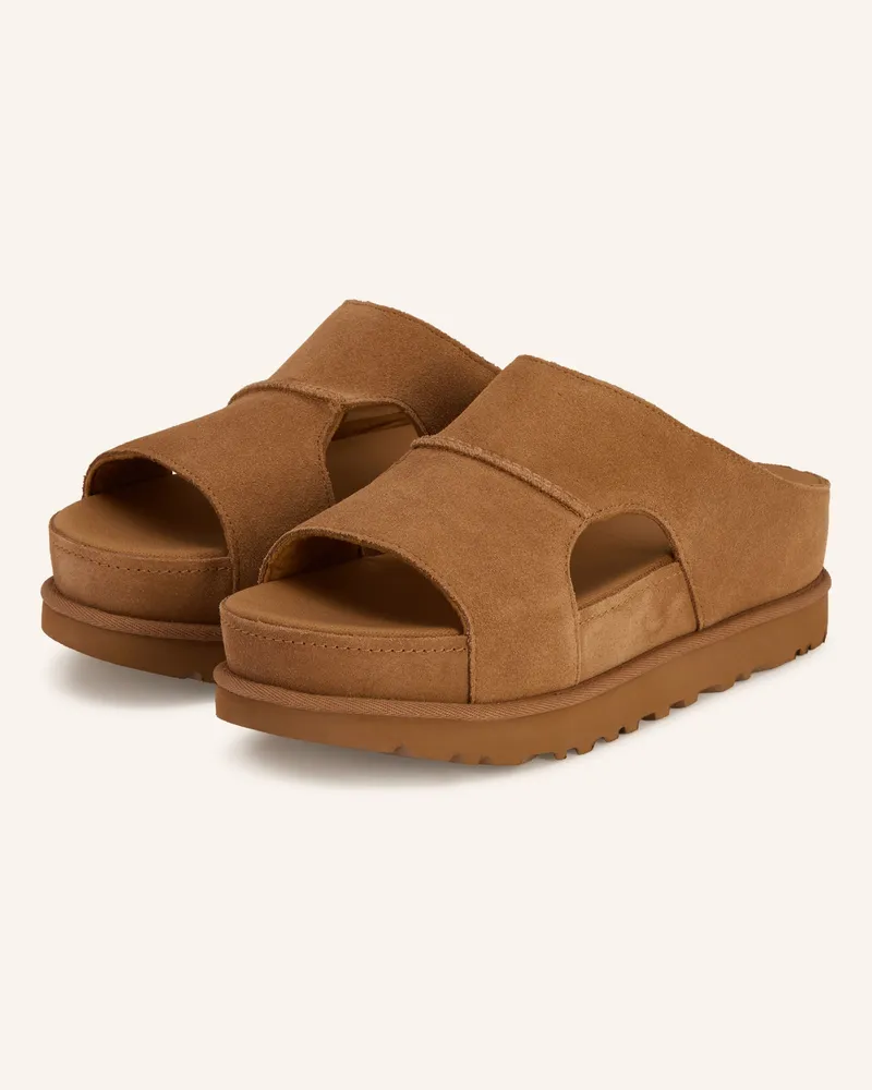 UGG Pantoletten Goldenstar Hi braun Camel