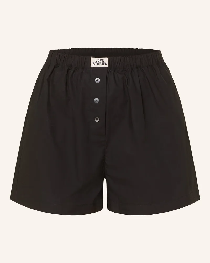 LOVE Stories Lounge-Shorts JAMES Schwarz