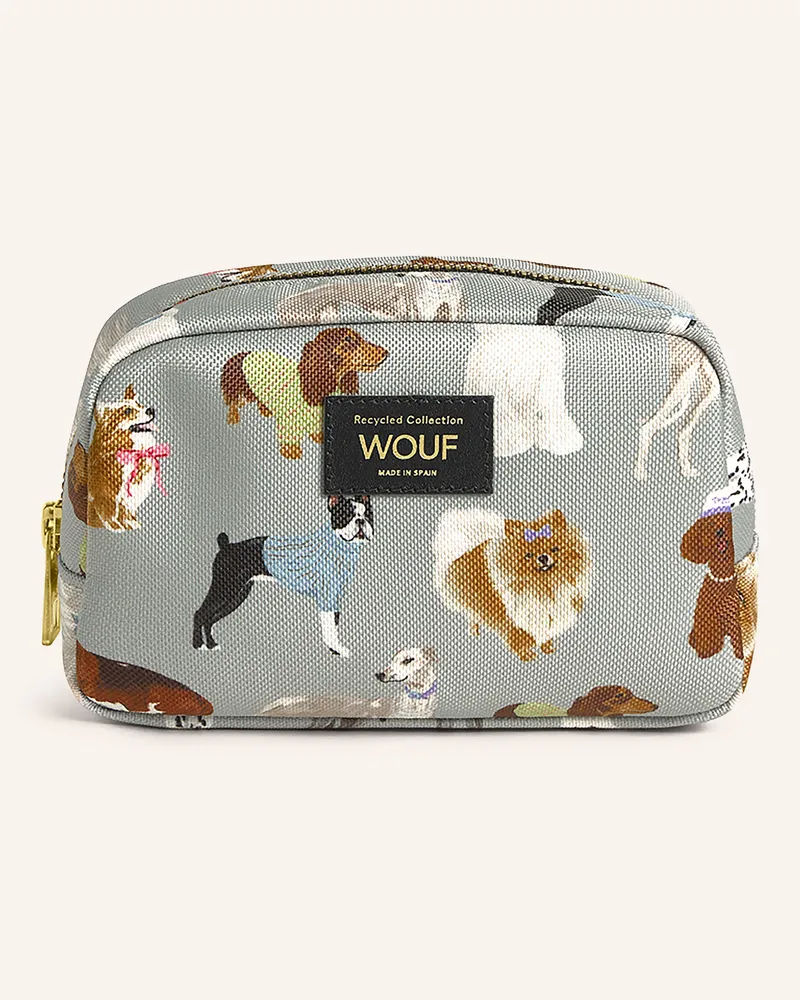 WOUF Kosmetiktasche gruen Grau