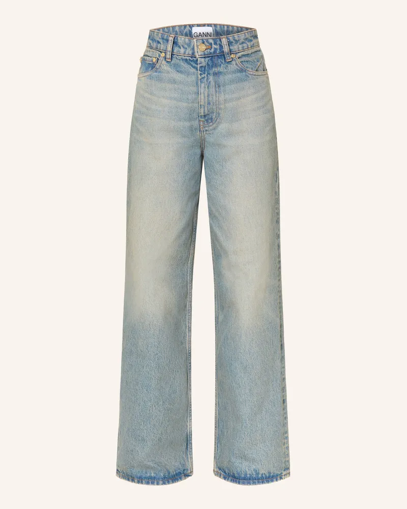 Ganni Wide Leg Jeans Izey blau 567