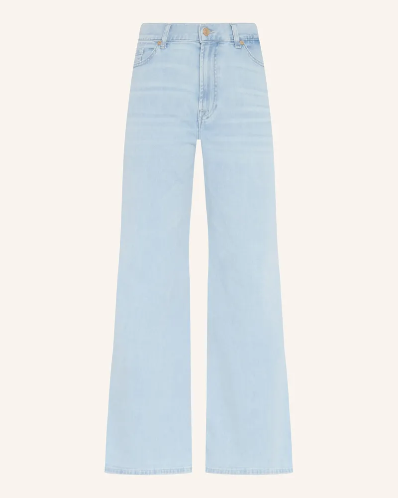 7 for all mankind Jeans LOTTA CROPPED Wide Leg Fit Blau