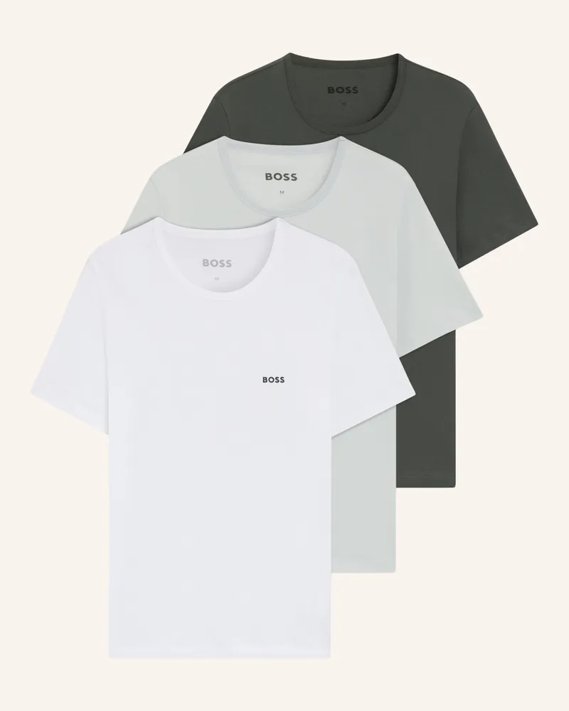 HUGO BOSS Unterwäsche Top TSHIRTRN 3P CLASSIC Regular Fit Weiss