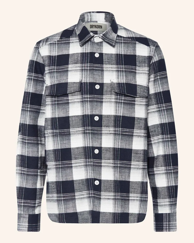 Drykorn Flanell-Overshirt GUNRAY Dunkelblau