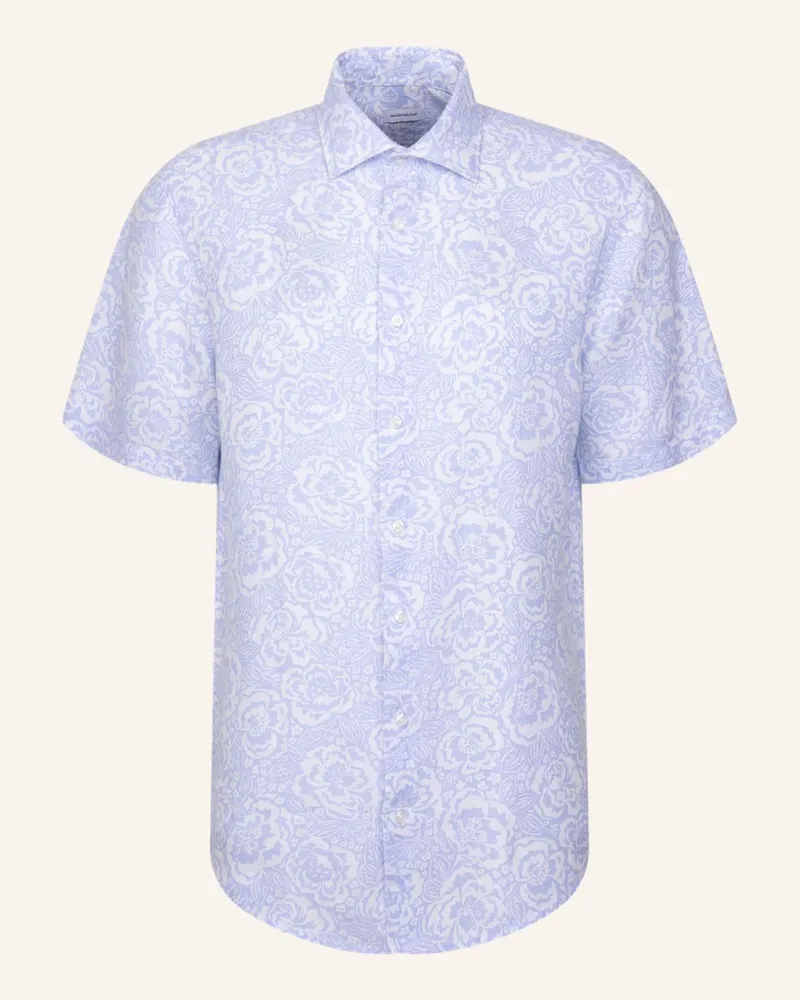 Seidensticker Leinenhemd Regular Fit blau Hellblau