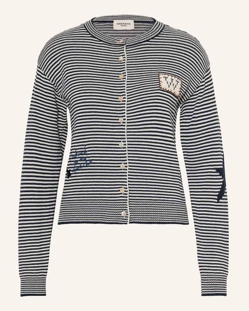 Max Mara Strickjacke Teiera blau Dunkelblau