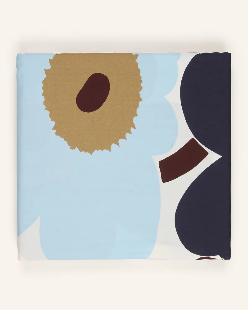Marimekko Bettbezug Unikko blau Creme