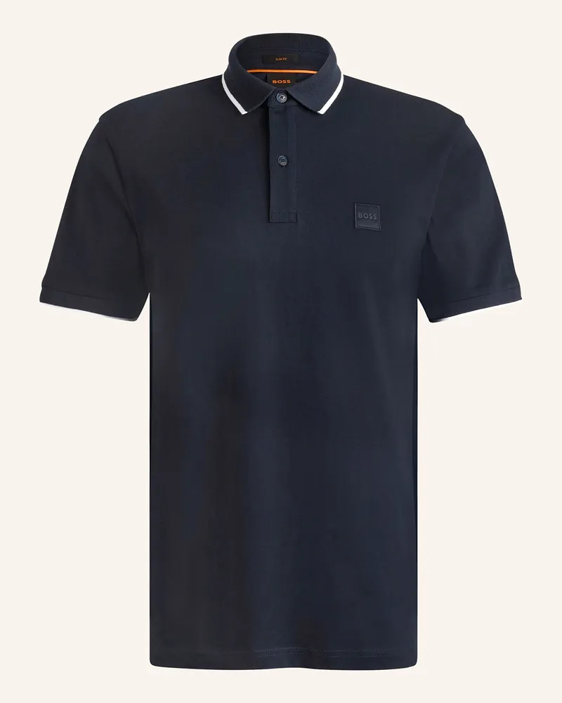 HUGO BOSS Piqué-Poloshirt PASSERTIP Dunkelblau