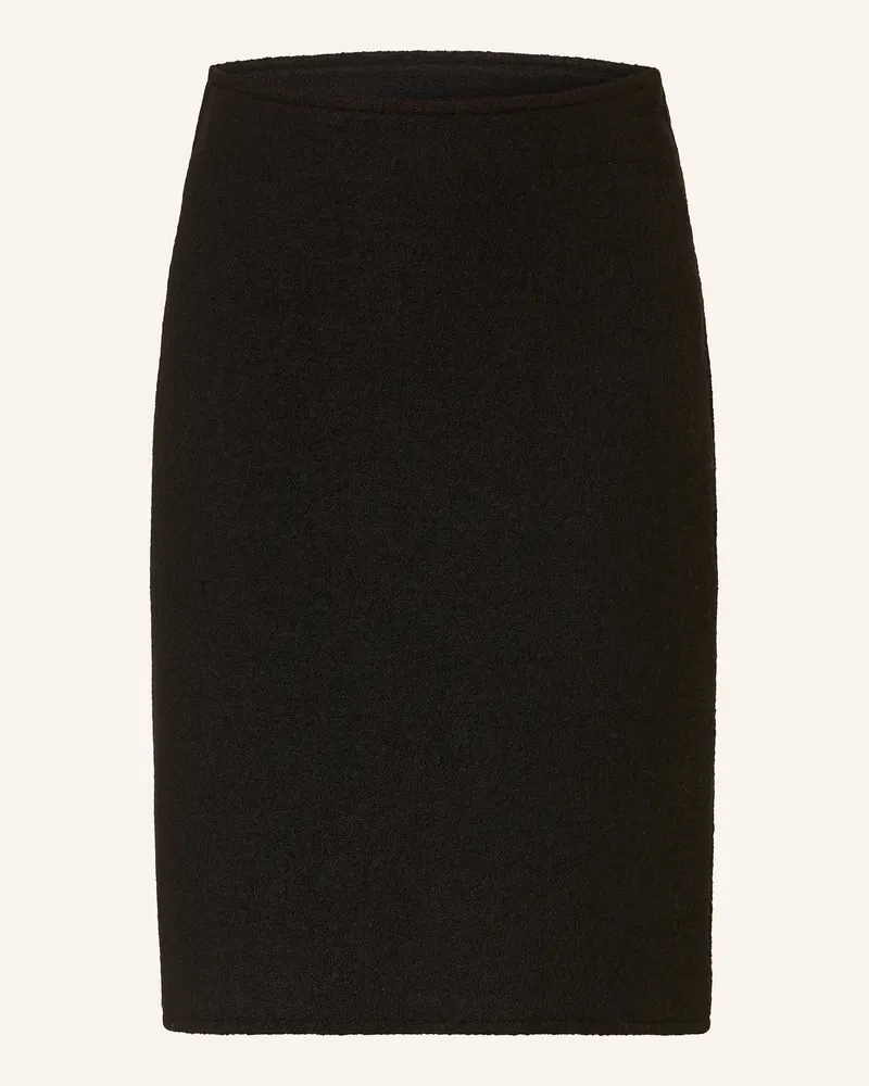 Selected Bouclé-Rock schwarz Schwarz