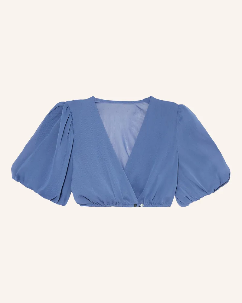 Johann & Johanna Dirndlbluse blau Blau