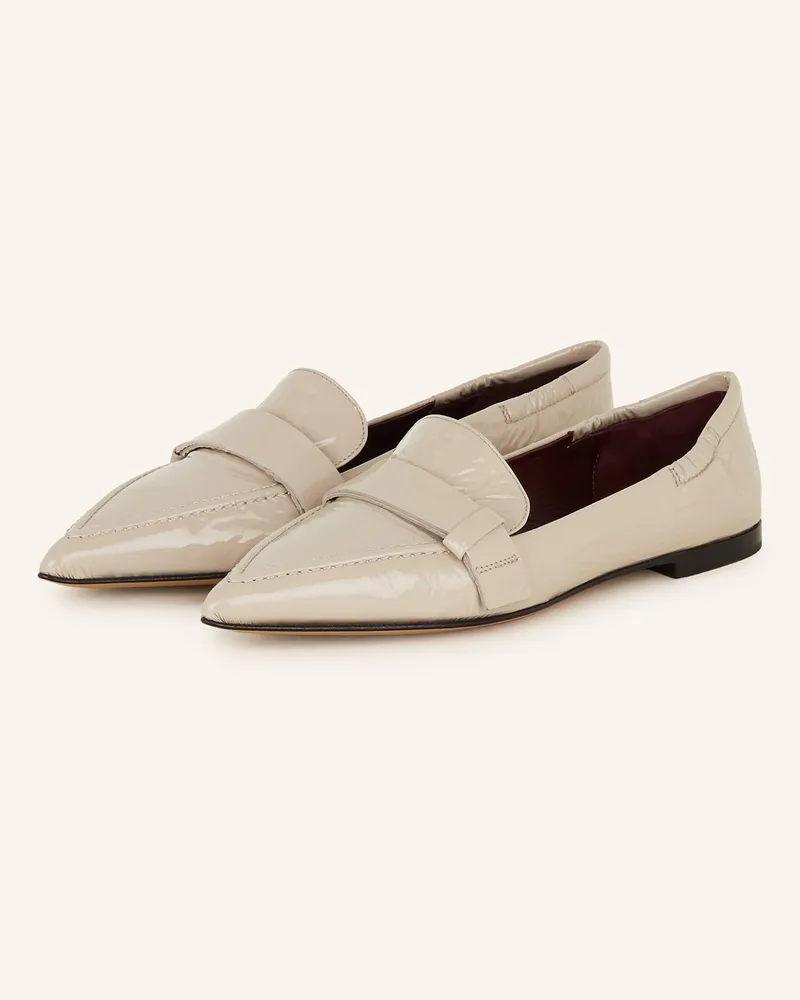 POMME D'OR Lack-Loafer INGRID Beige